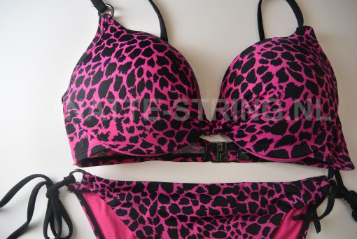 Zwart/Roze bikini - Afbeelding 3