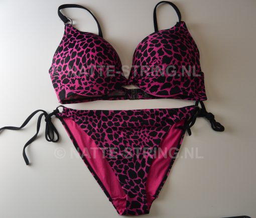 Zwart/Roze bikini