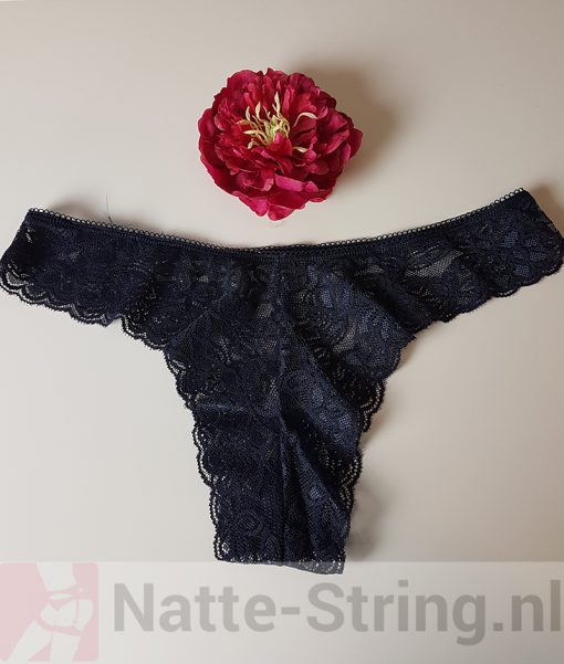 Kanten slipje blauw - Afbeelding 2