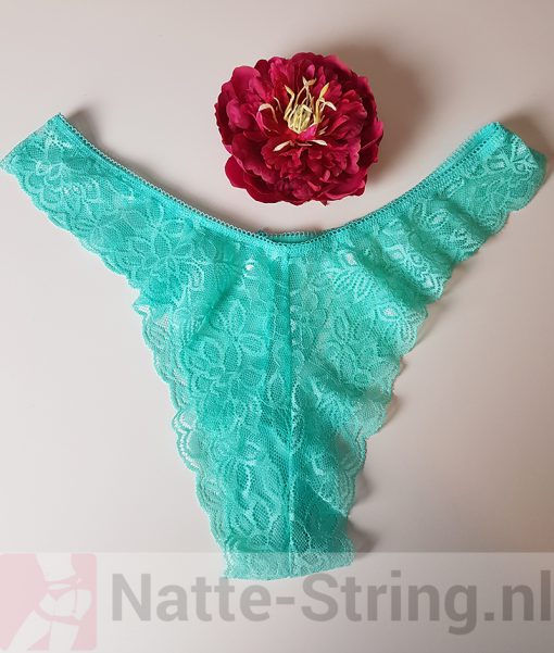Kanten slipje groen - Afbeelding 2