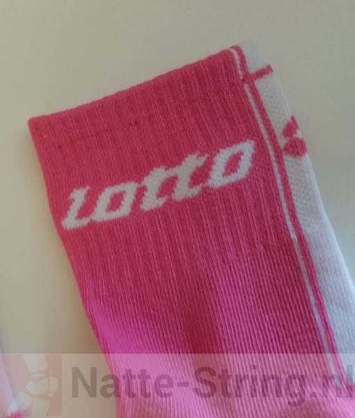 Roze gedragen lotto sokken - Afbeelding 2