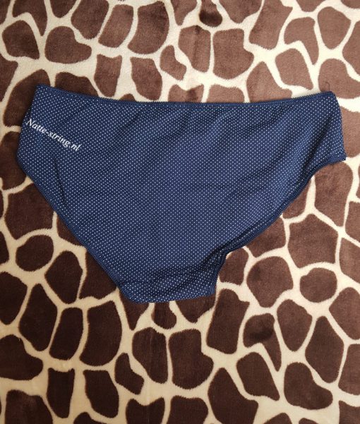 blauw/wit gedragen stippeltjes slip - Afbeelding 2