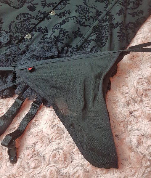 Spannend zwart corset setje - Afbeelding 3