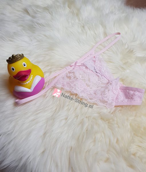 Babyroze kanten string