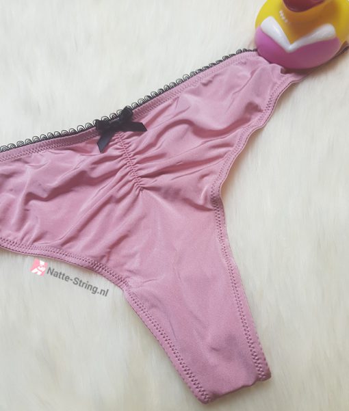 Fijne zachte gedragen roze string - Afbeelding 2