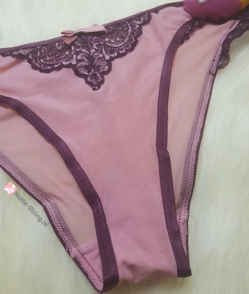 Roze lekker doorschijnend gedragen slipje - Afbeelding 2
