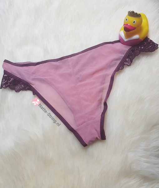 Roze lekker doorschijnend gedragen slipje - Afbeelding 3