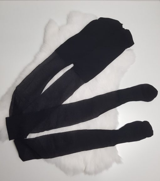 Gedragen zwarte panty