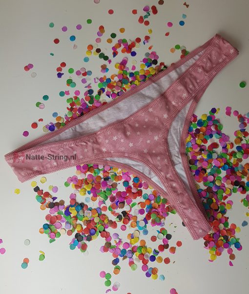 Lekker geil roze stringetje met sterretjes - Afbeelding 3