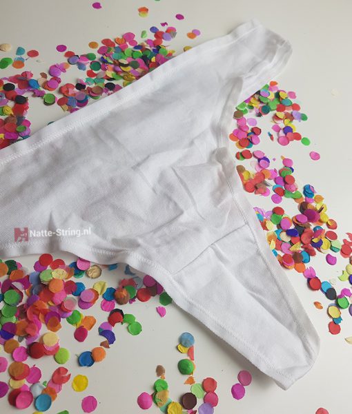 Geile witte gedragen string - Afbeelding 2