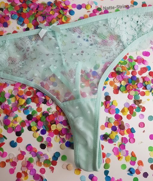 Lekker gedragen zomers stringetje in de kleur groen - Afbeelding 2