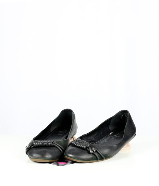 Leren ballerina's