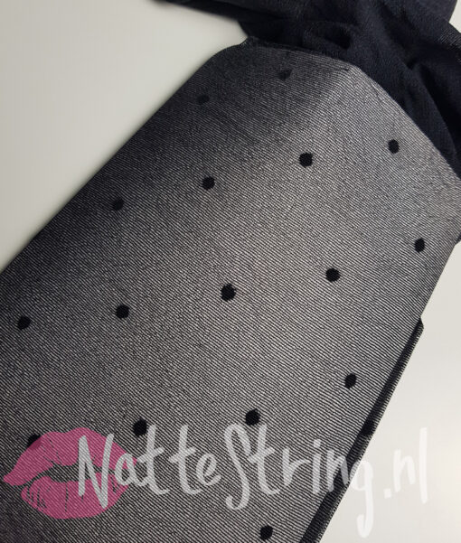Gedragen panty met stipjesmotief - Afbeelding 2