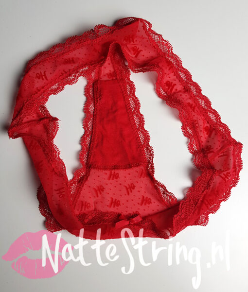 Ho ho ho - rode gedragen string - Afbeelding 2