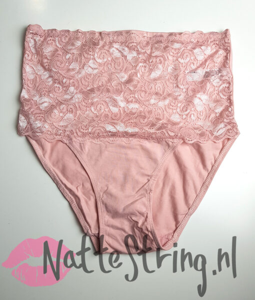 Hoge katoenen roze slip gedragen door mij