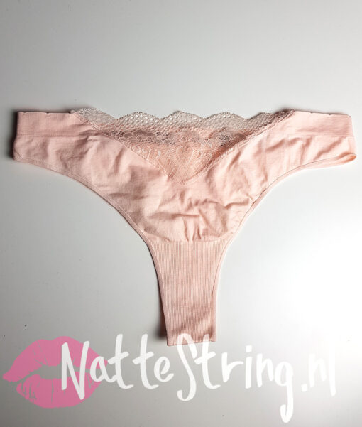 Roze zachte gedragen string