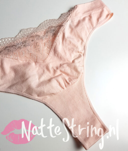 Roze zachte gedragen string - Afbeelding 2