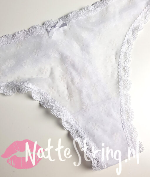 Sneeuwvlokjes witte doorschijnende string - Afbeelding 3