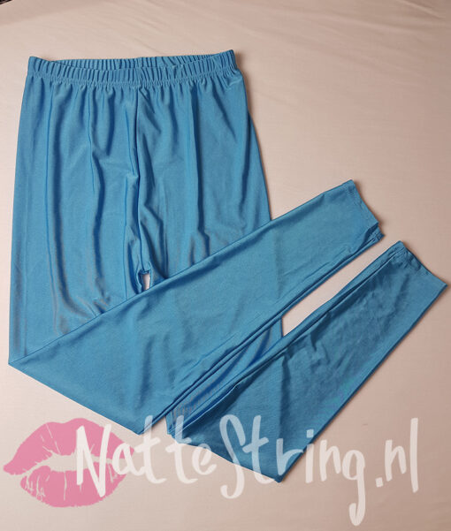 Zachte blauwe gedragen legging