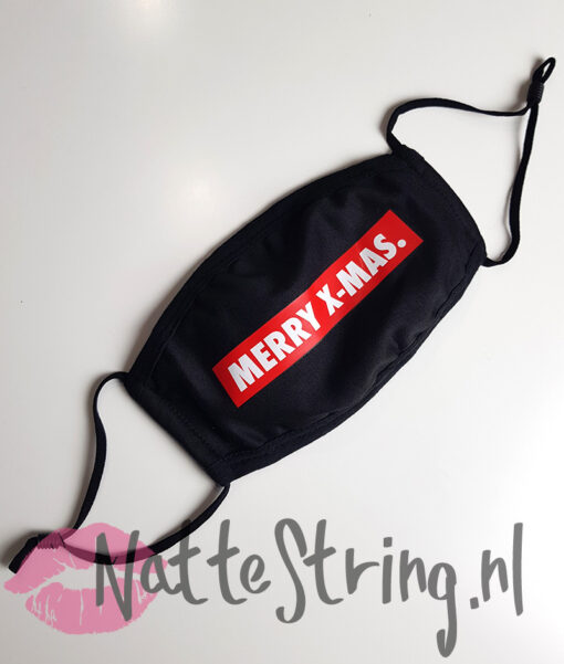 Gebruikt mondkapje – Merry X-MAS