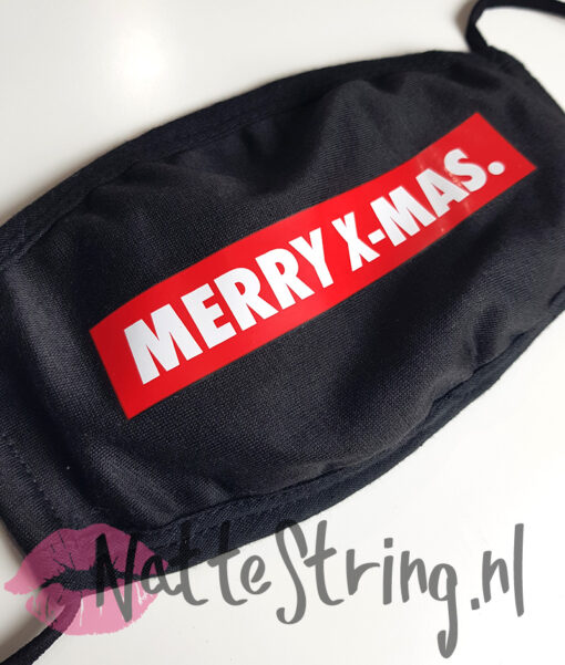 Gebruikt mondkapje – Merry X-MAS - Afbeelding 2