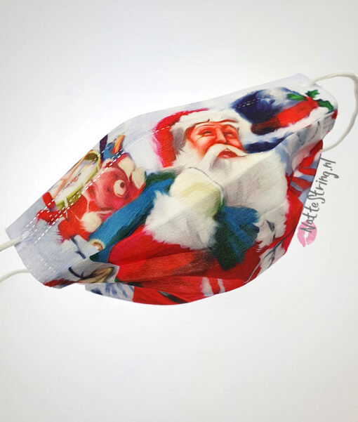 Kerst Mondkapje - Kerstman - Afbeelding 2