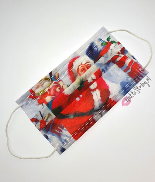 Kerst Mondkapje - Kerstman - Afbeelding 4