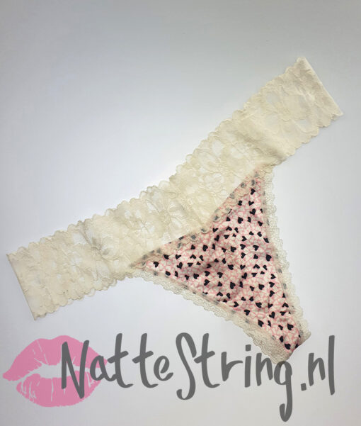Schattige hartjes string door mij gedragen